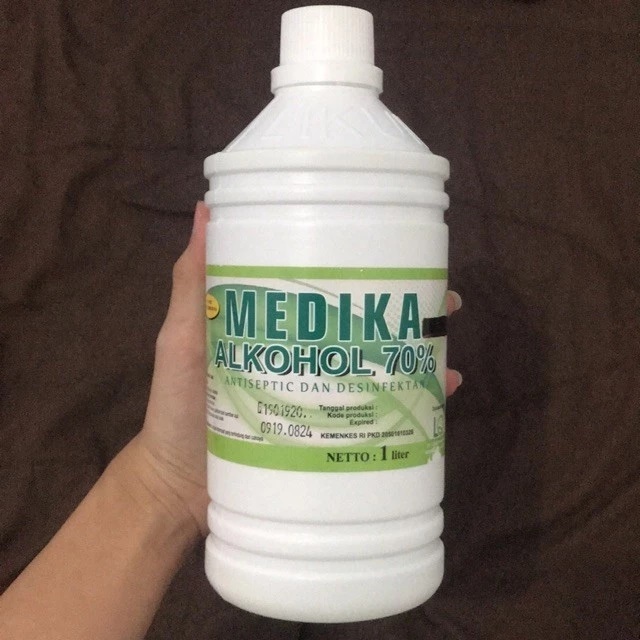 Alkohol MEDIKA 70% Ukuran 1 Liter // Alkohol 70% 1 LIter