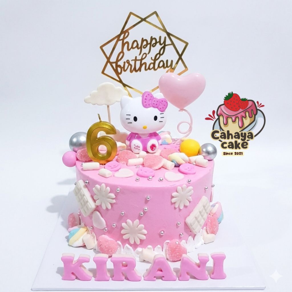 Kue Ulang Tahun Hello Kitty / Hello Kitty Cake / Kue Ultah Anak Murah
