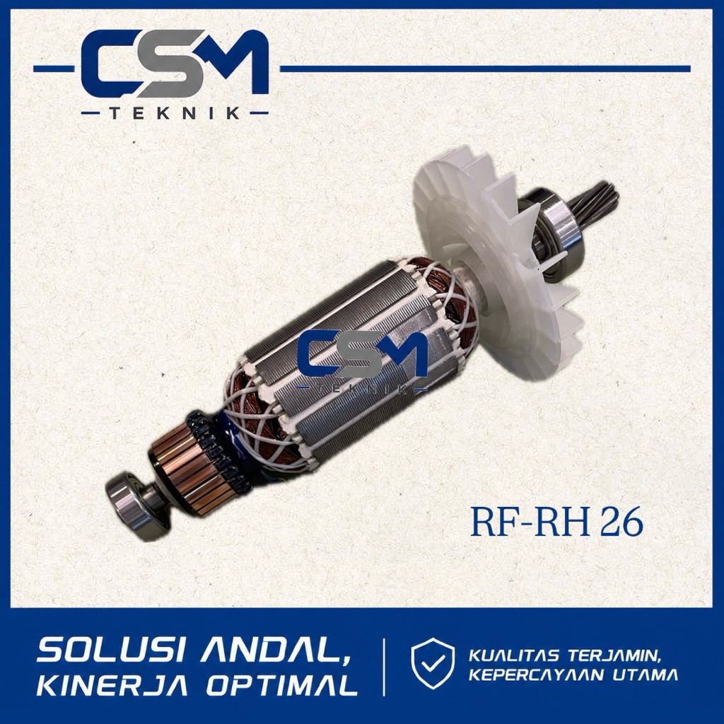 ARMATURE ANGKER MESIN ROTARY HAMMER REDFOX RF-RH26 ANGKER BOR BOBOK REDFOX RF RH 26