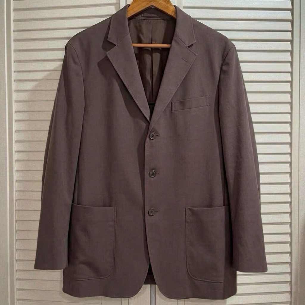 Uniqlo U - Relaxed Fit Tailored Jacket - Dark Brown - Size L