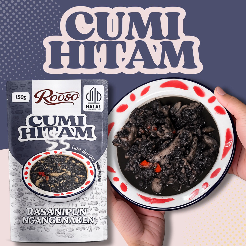LAUK KEMASAN SIAP SAJI CUMI HITAM 150g