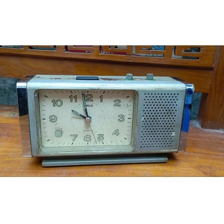 jam meja antik lorus jadul vintage mati