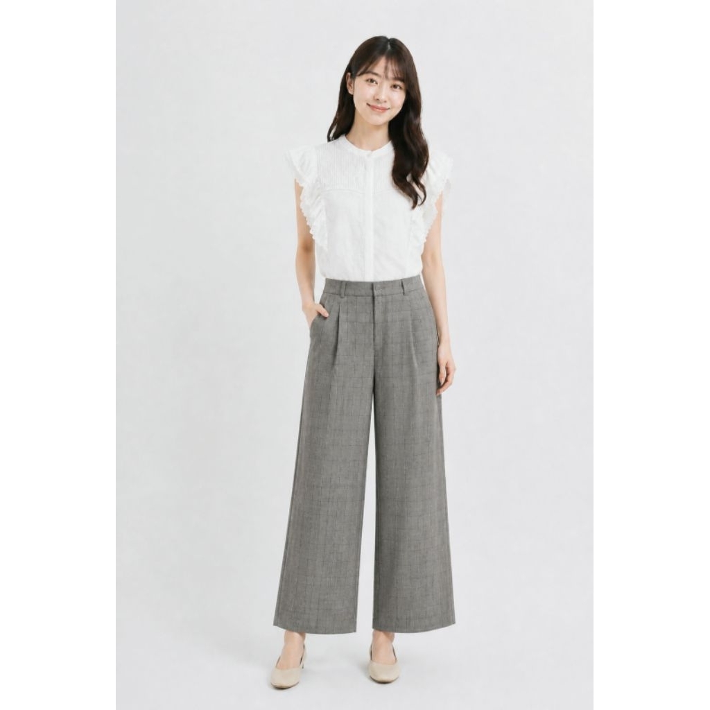 Pants GU by UNIQLO Flanel Dark Grey (M)