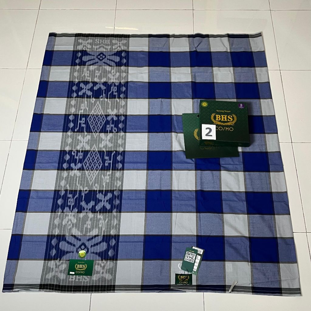 [ FREE COD ] SARUNG BHS COSMO PPT GOLD MOTIF KOTAK TERMURAH