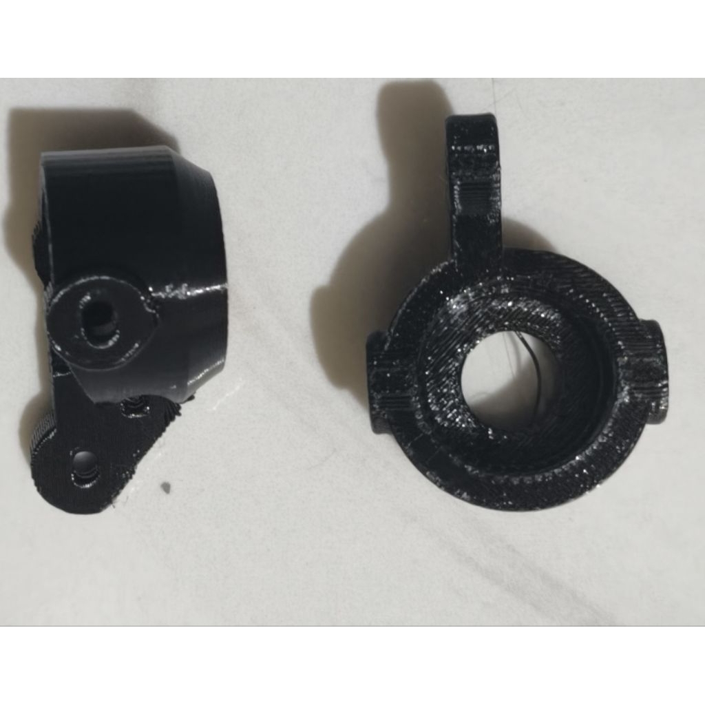 sepasang part 3D print knuckle front hub steering rc drift hsp ff flying fish modif rwd