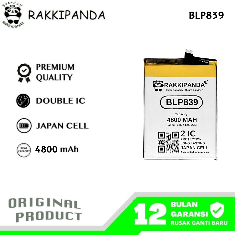 RakkiPanda - BLP839 Reno 5F / Reno 5Z / Reno 6Z / A95 5G Batre Batrai Baterai