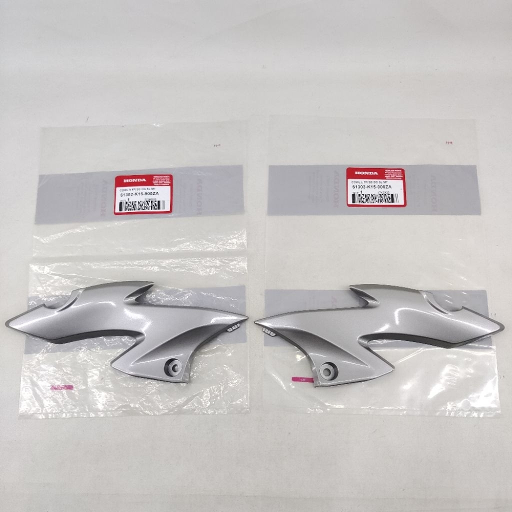 Cover Kupingan Lampu Batok Depan Kanan + Kiri Silver Honda CB 150 R Street Fire Old - CB150R Street 