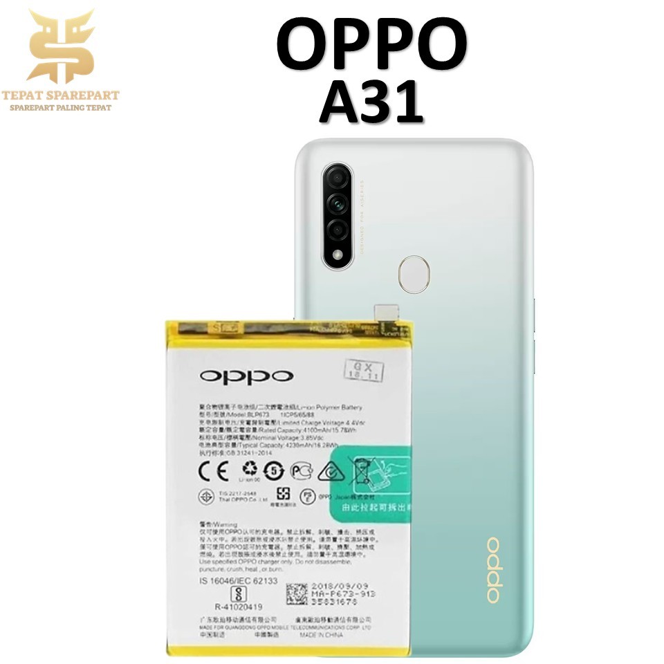 BATERAI BATRAI BATRE BATTERY OPPO A31 ORIGINAL