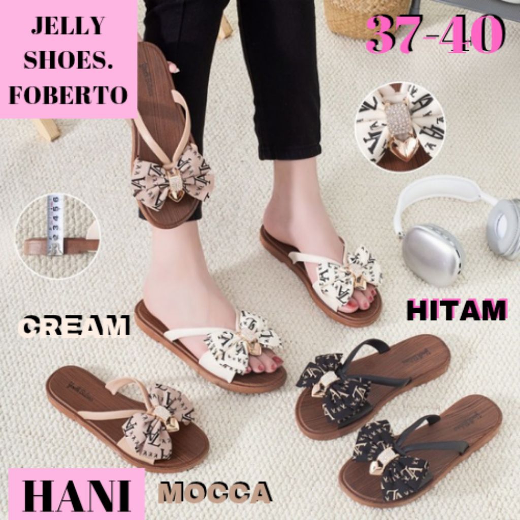 (COD) SANDAL SENDAL JELLY JELLYSHOES JEPIT PITA TALI CEWE CEWEK WANITA IMPOR IMPORT KOREA MURAH
