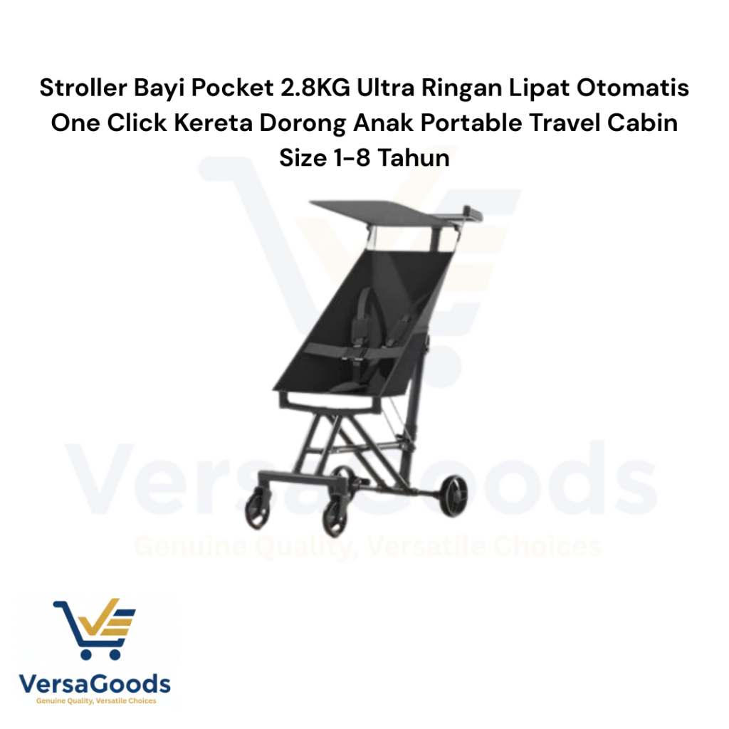 Stroller Bayi Pocket 2.8KG Ultra Ringan Lipat Otomatis One Click Kereta Dorong Anak Portable Travel 