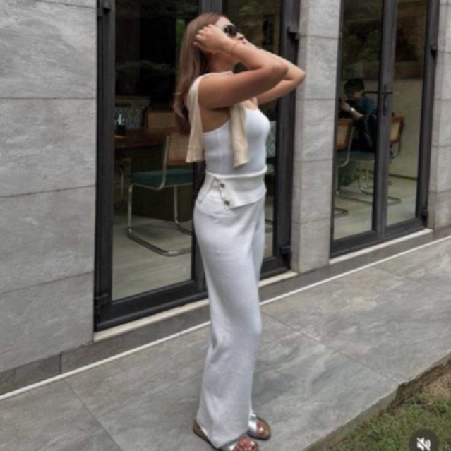 Glla Dakota Knit Pants White