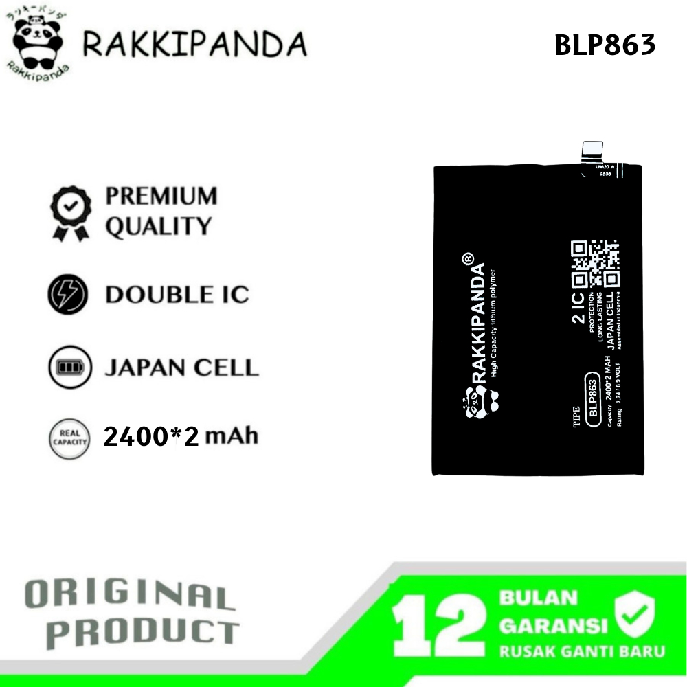 RakkiPanda - BLP863 Reno 6 5G Batre Batrai Baterai