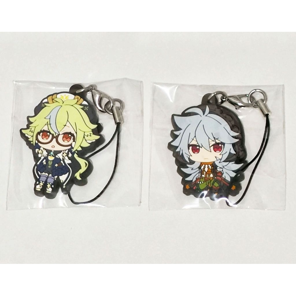 Genshin Impact Rubber Starp Keychain Razor Sucrose
