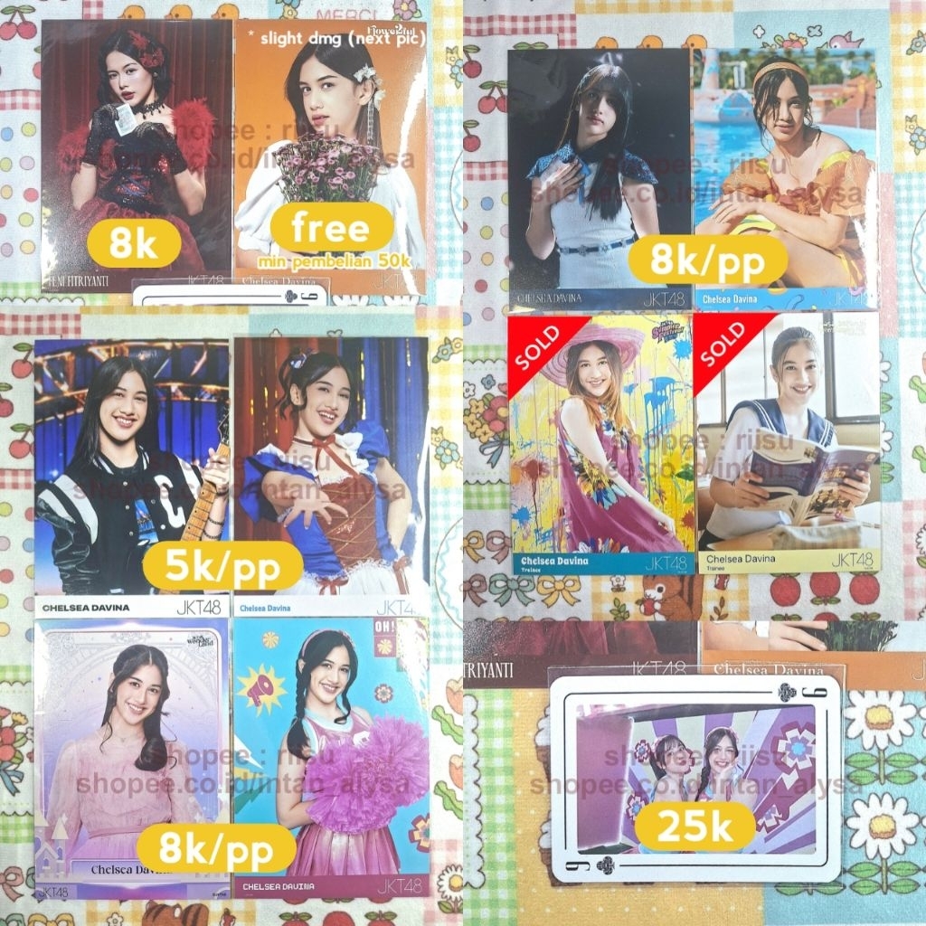 ‼️ WAJIB BACA DESK ‼️ [ CHELSEA JKT48 PP ] Photopack Photocard PC The First Snow Sister Reunion Sous