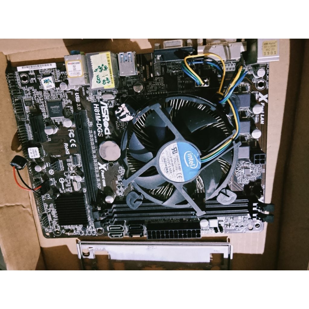 paketan mainboard h81 ASRock+ i5 4590
