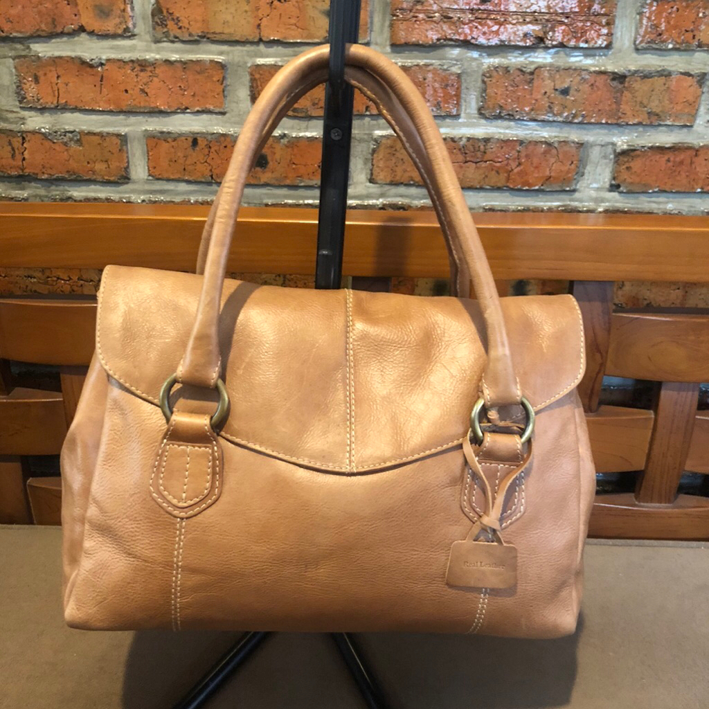 hand bag vintage marks&spancer kulit asli preloved