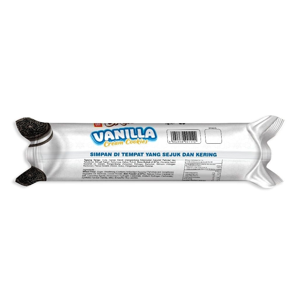 UBM Okelo Vanilla Cream Cookies 120gr
