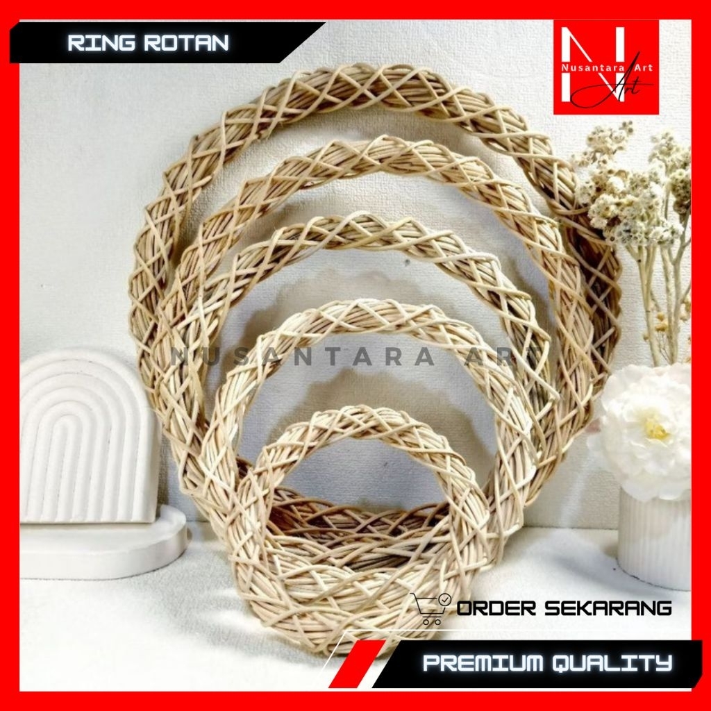 Ring Rotan Dekorasi Ring Rotan Asli Dekorasi Mahar Seserahan Ring Rotan Dekorasi Dinding