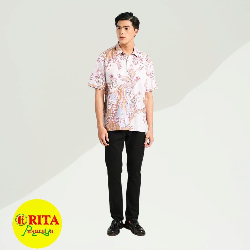 Manzone Kemeja Batik Lengan Pendek reguler fit