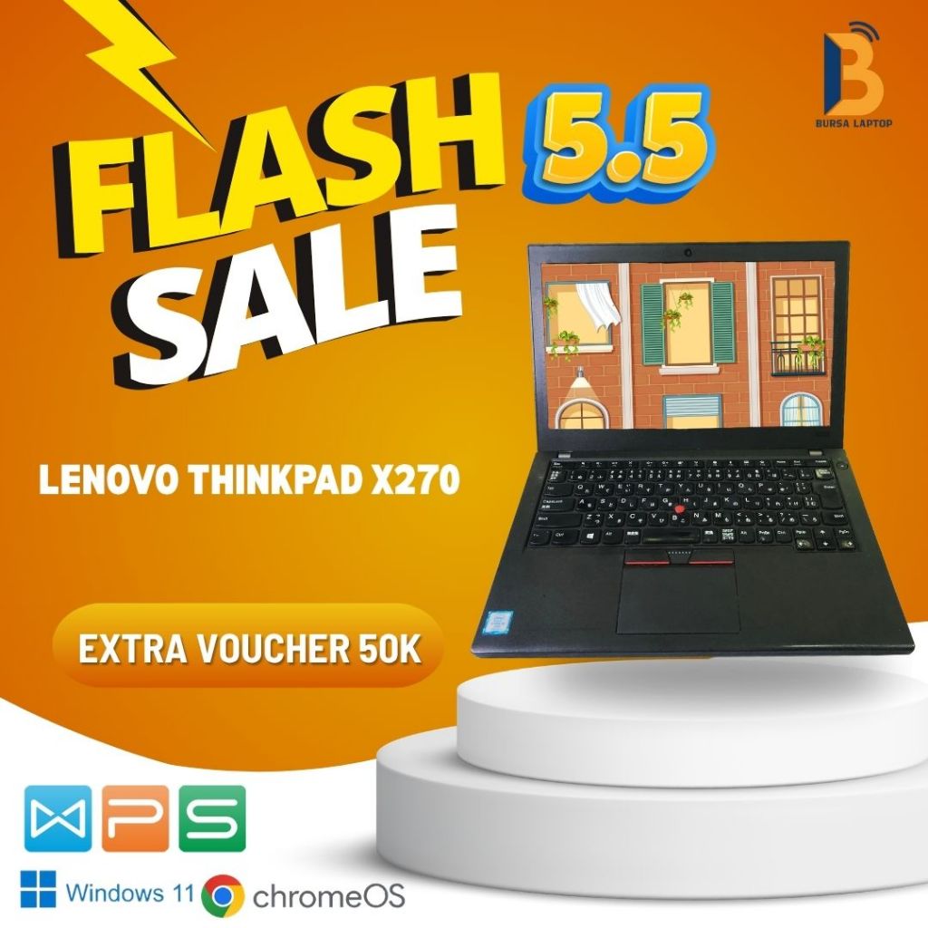 Lenovo Thinkpad X270 Core I3 I5 I7 Gen 6 7  Murah Bergaransi