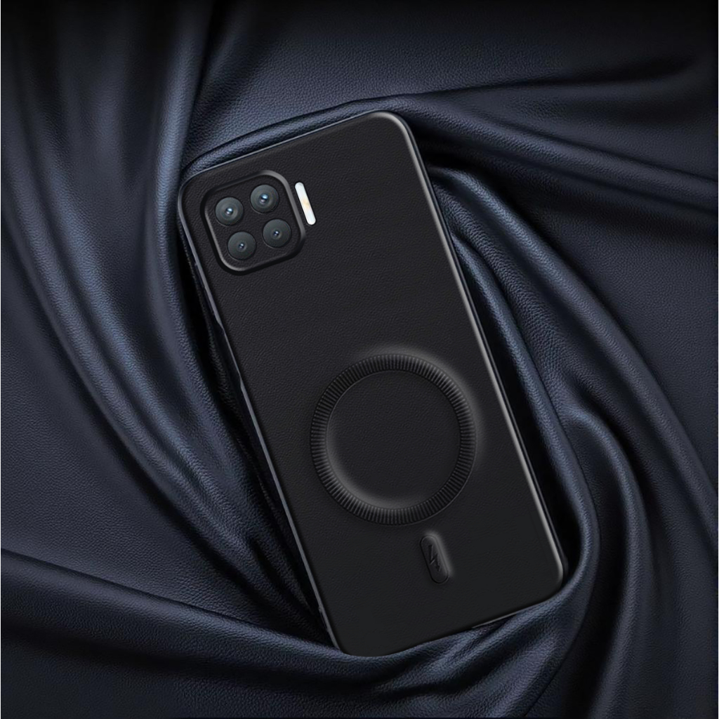 Case Oppo Reno 4F | Reno 4 | Casing Magnetic – Leather Luxury Anti Shock Full Protection