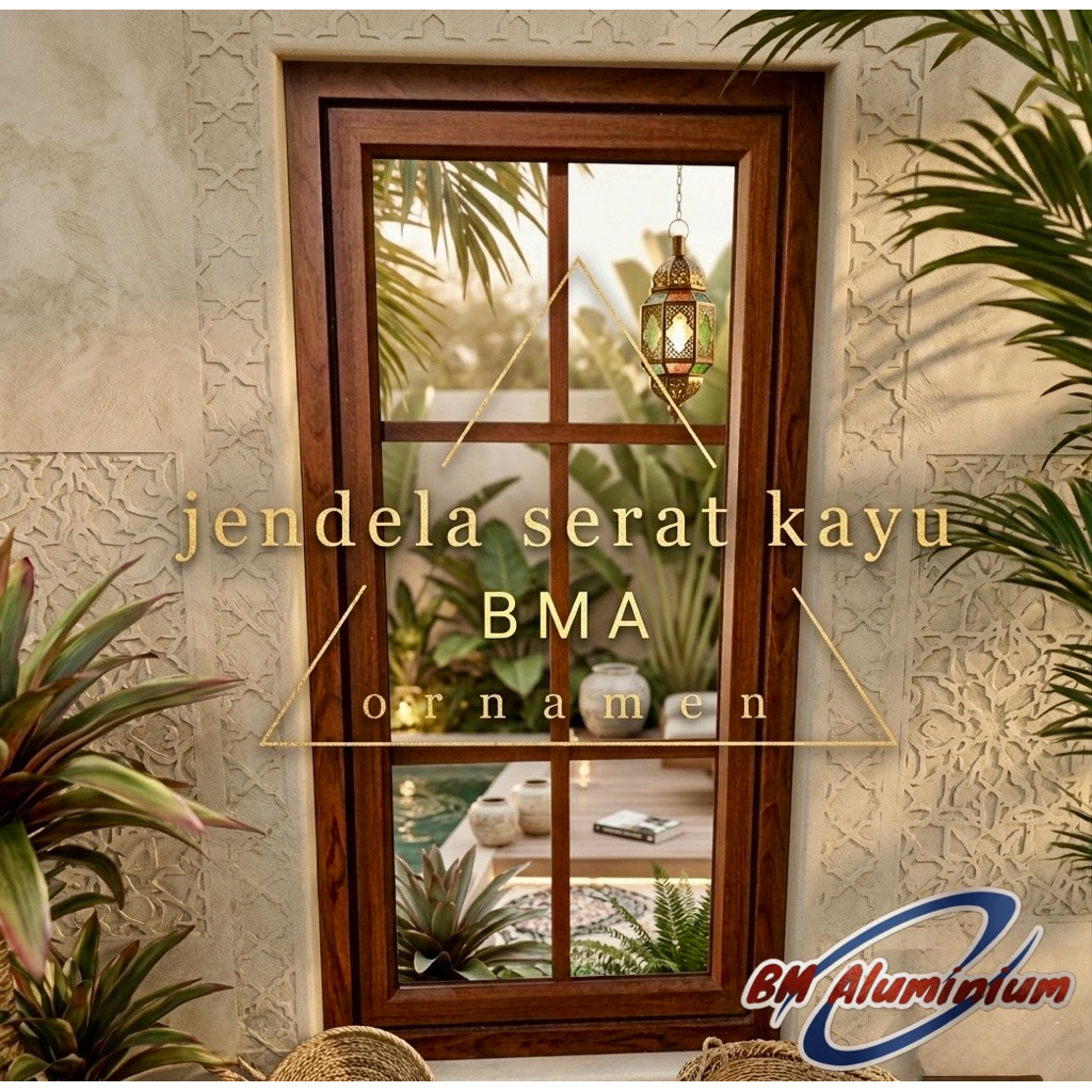 jendela ornamen 60x150 casement aluminium