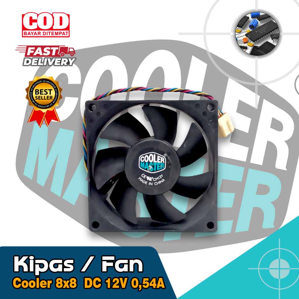 Kipas Fan DC 8cm 8x8 12V High Speed