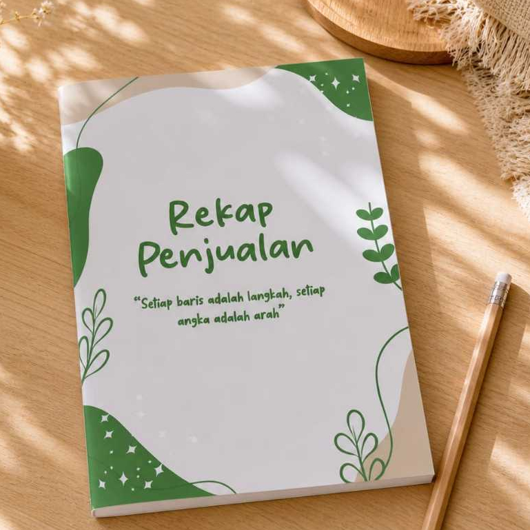 Buku Rekap Penjualan A5 - Catatan Harian Praktis untuk UMKM