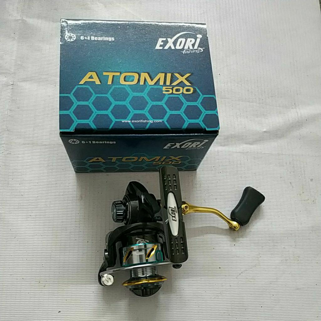 Reel Exori Atomix 500 PH gulungan pancing mini spinning micro fishing power handle kuat berkualitas