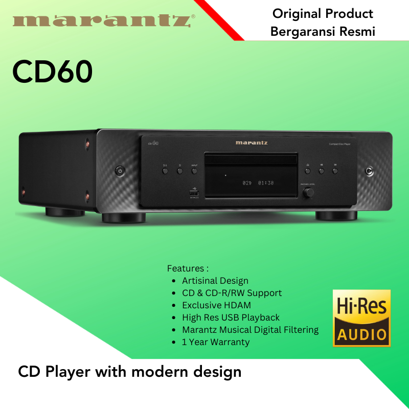 CD Player Marantz CD60 CD 60 CD-60 CD Player with modern design