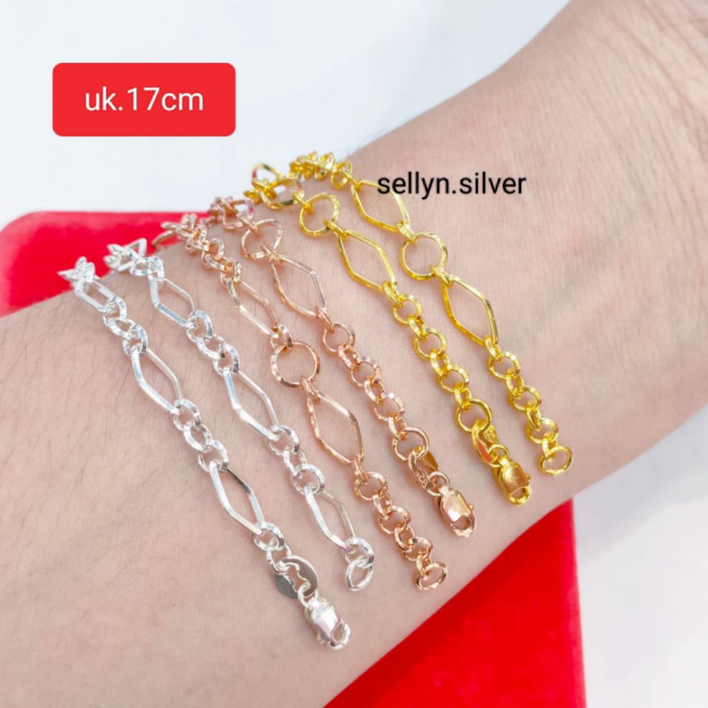 Gelang Tangan Dewasa Perak 925 Asli