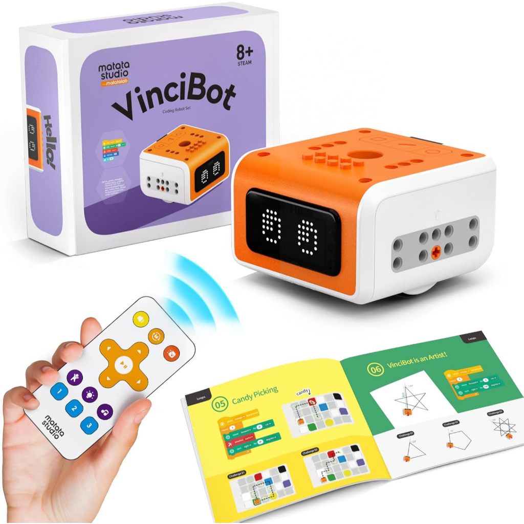Matatalab - VinciBot STEM Robotics for Kids Ages 8-12, Scratch & Python Programmable Robot with AI F