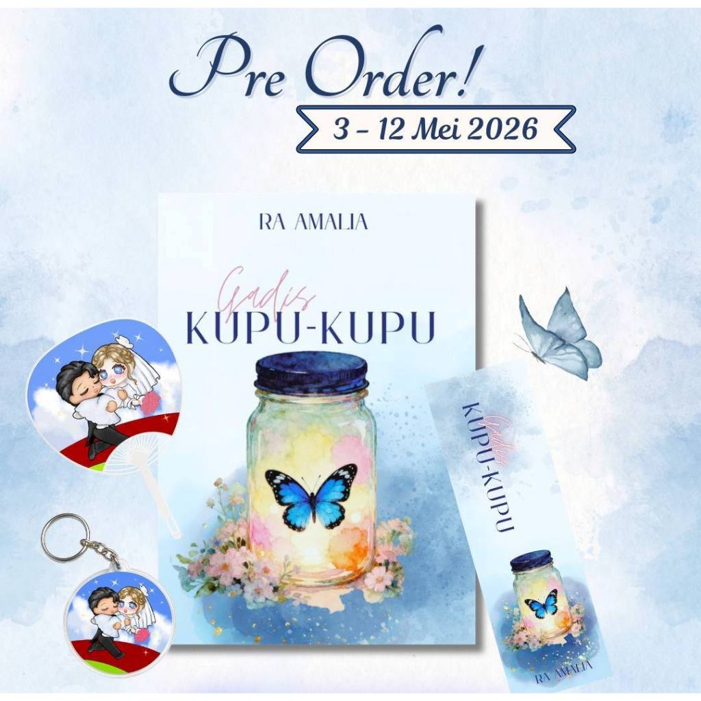 PRE ORDER -Gadis kupu-kupu by Ra Amalia novel wattpad ori