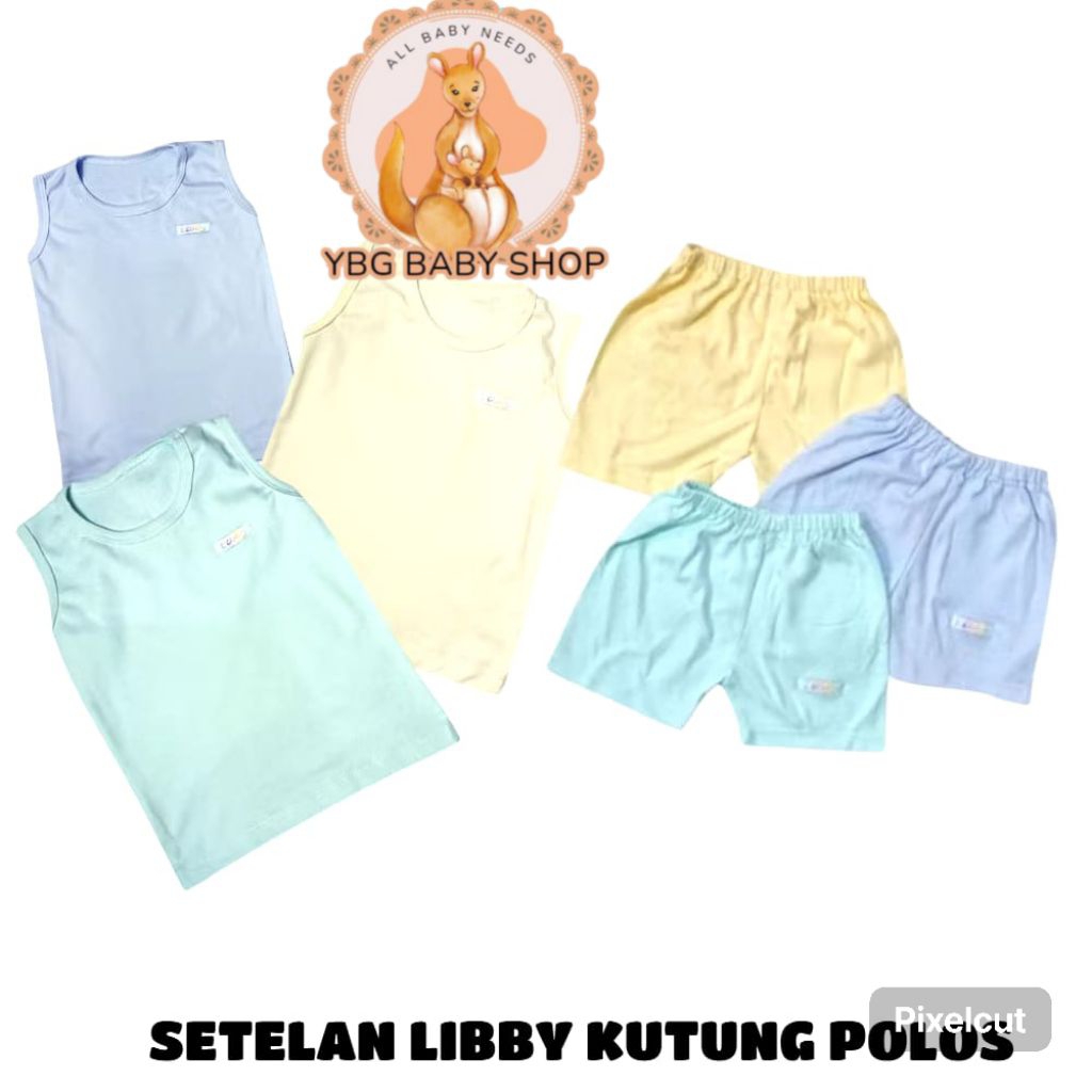 LIBBY SETELAN KUTUNG POLOS 3 STEL