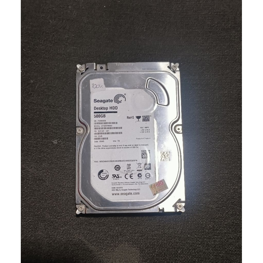 HDD SATA PC 3,5" 500 GB Bekas