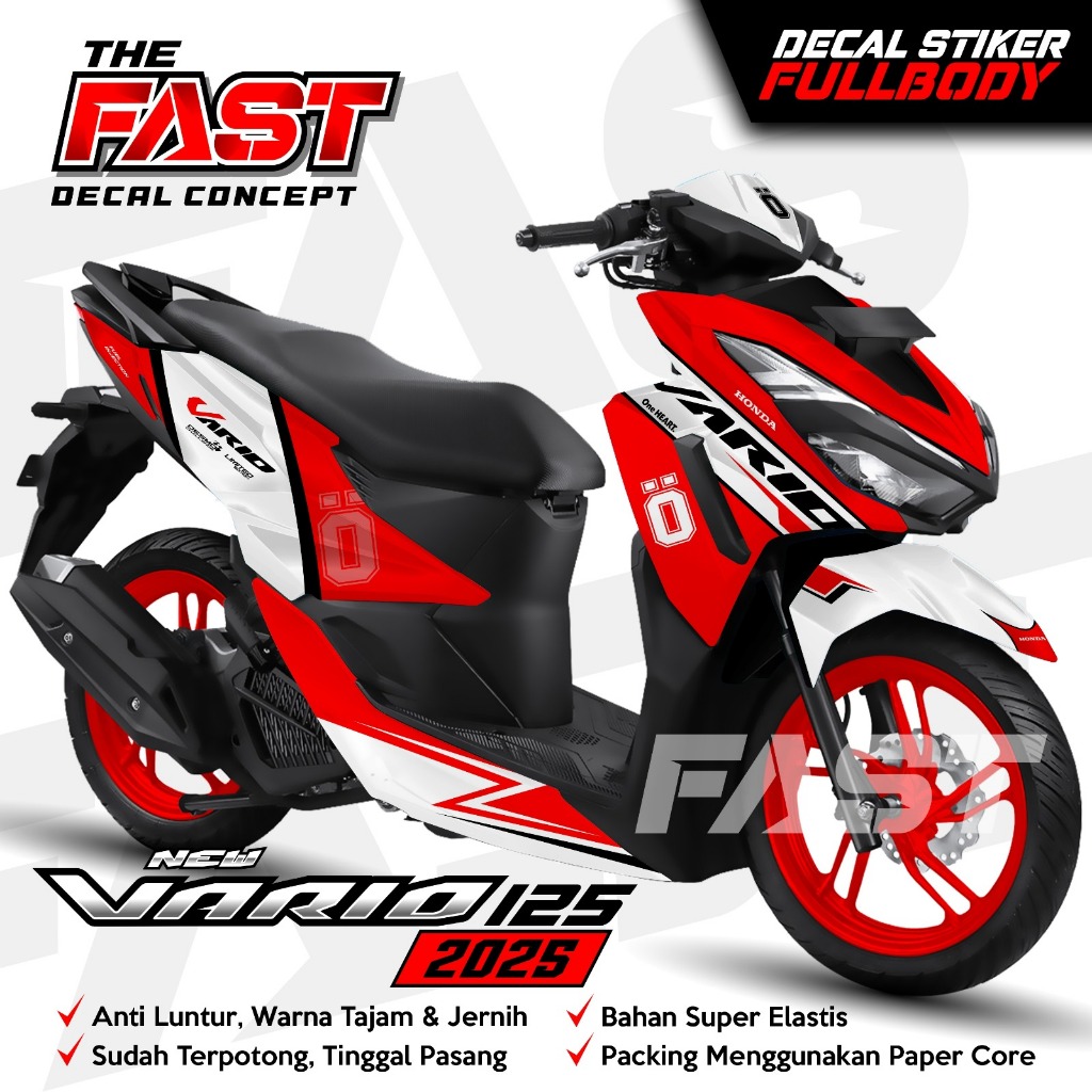 Decal Honda Vario 125 NEW TERBARU 2025 Full Body Stiker Dekal Variasi Vario 125 NEW Fullbody Motif O