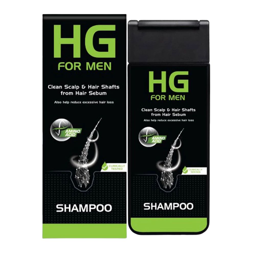 Shampoo HG Pria 180ml - Menumbuhkan Rambut, Mengurangi Kerontokan, Menebalkan Rambut