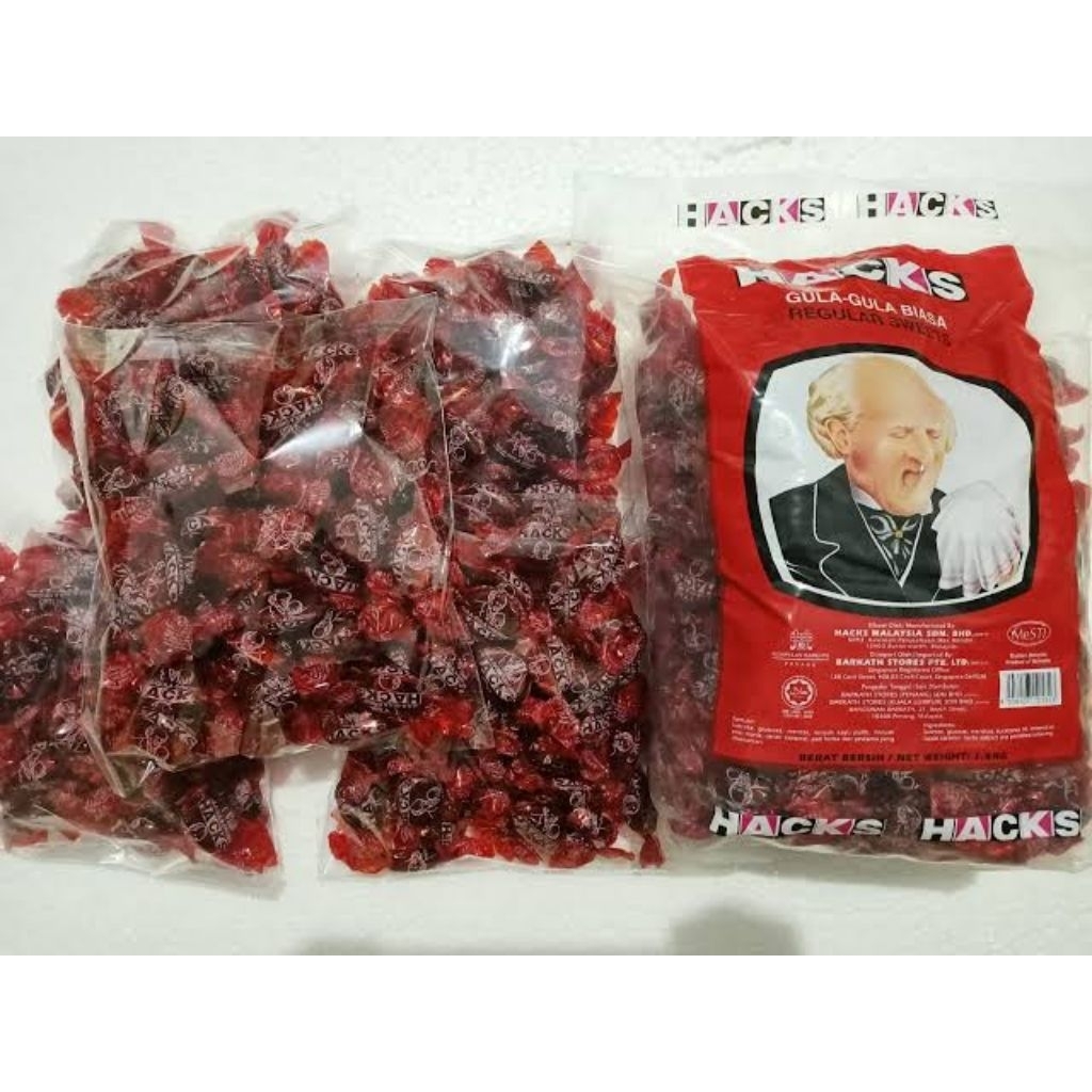 Hacka ori Permen Hacks repacking  permen batuk lemon