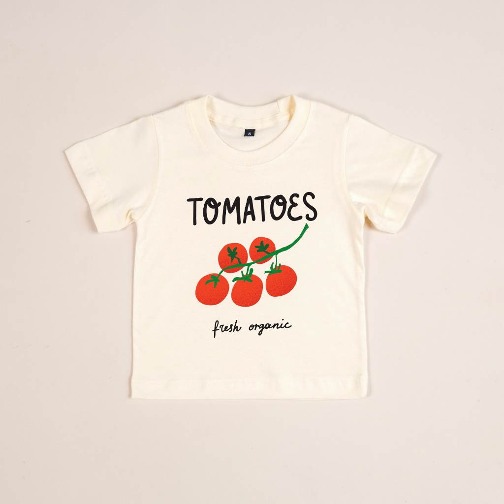 Kidstock Fresh Tomatoes Kaos Anak Usia 1-6 Tahun Cotton Combed 30