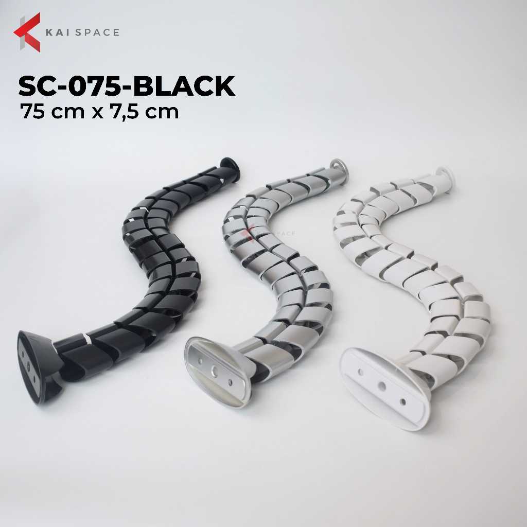 Pelindung Kabel Stop Kontak Bentuk Oval – Cable Protector Meja Kantor, Komputer, Charger