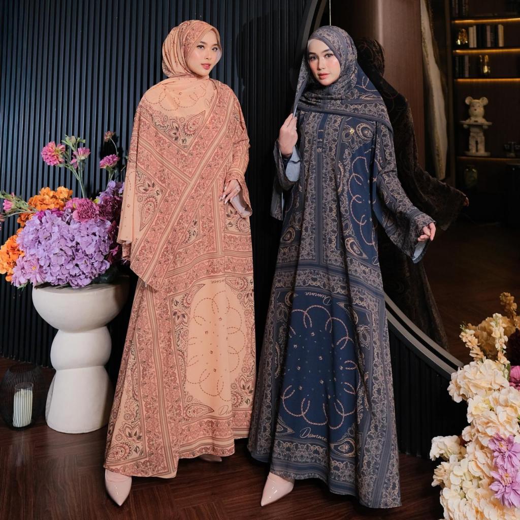 DRESS HERLIN SET HIJAB WANITA MUSLIMAH PREMIUM TERBARU 2026 BY DUMMA