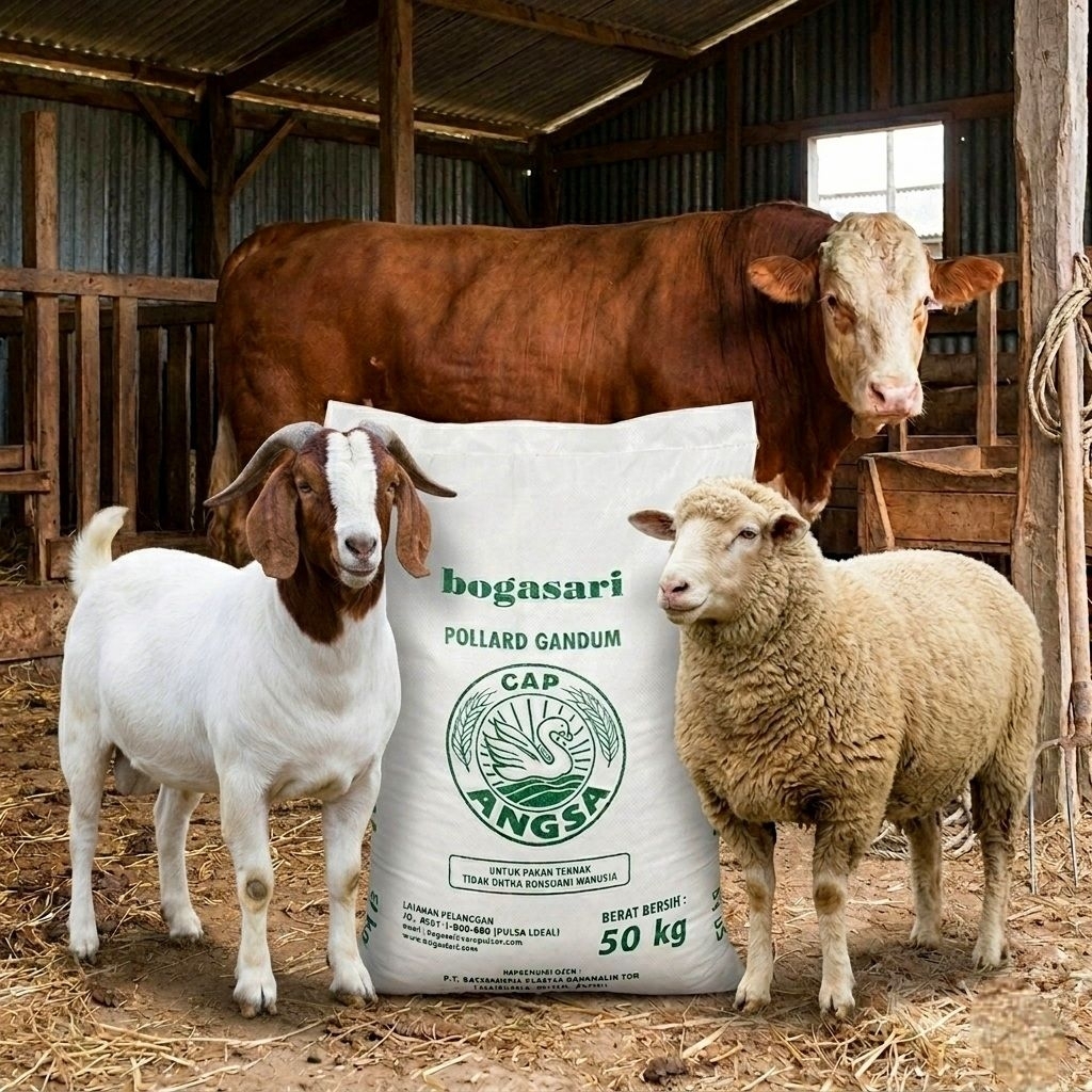 Pollard Gandung Cap Angsa (Pakan ternak) 10KG
