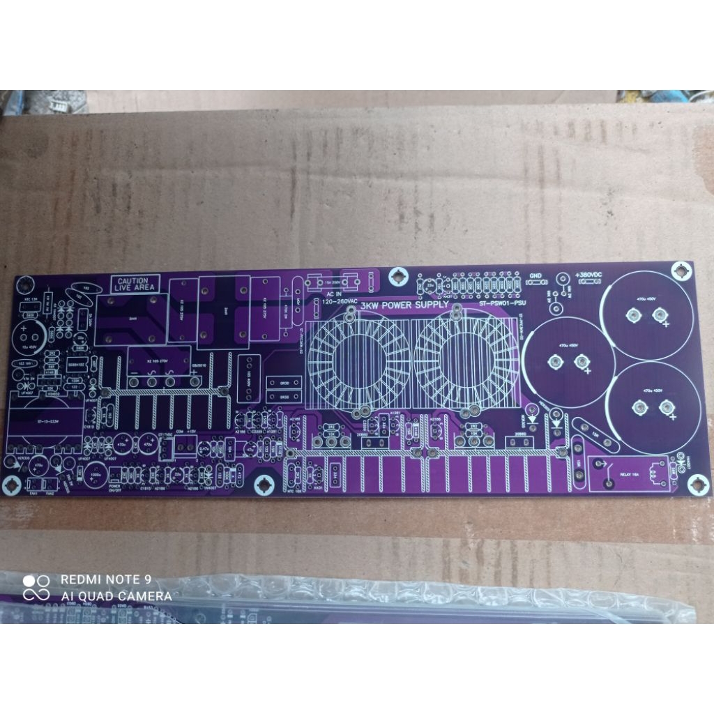 PAPAN PCB (Printed Circuit Board) untuk rangkaian Power Supply Switching (SMPS) Class D D2K5 Fullbri