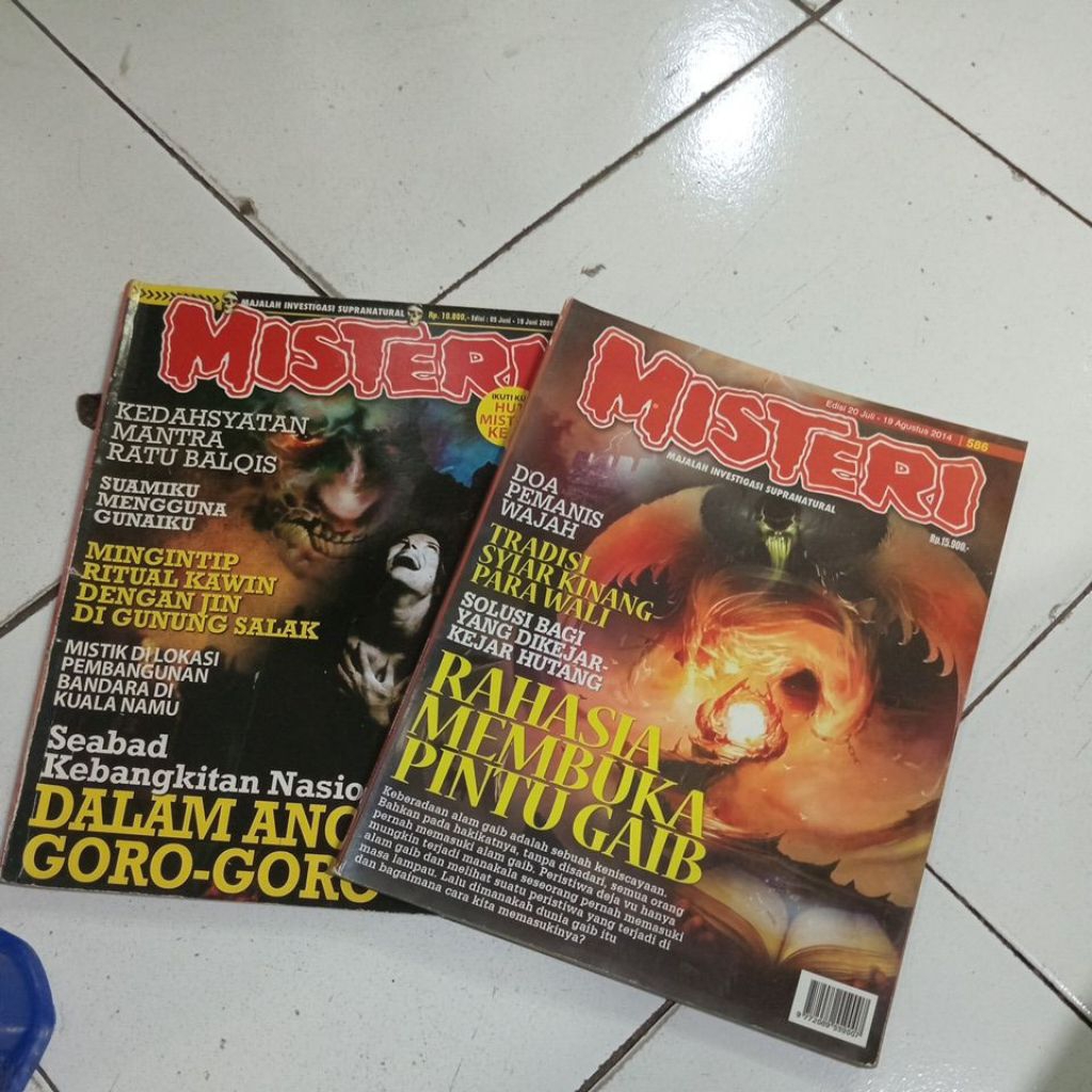 2 MAJALAH MISTERI 2008/2014 BUKU BEKAS