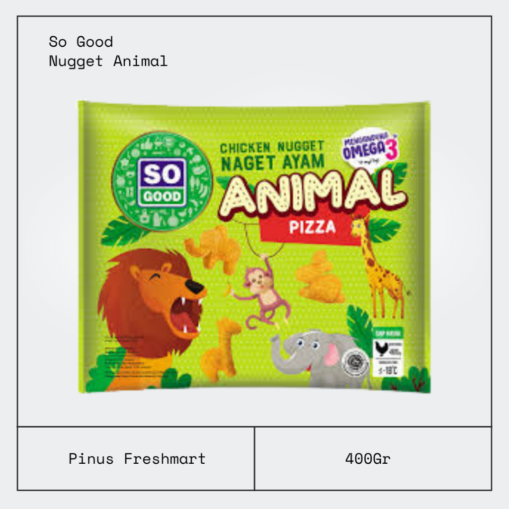 So Good Nugget Animal 400gr / Nugget Karakter