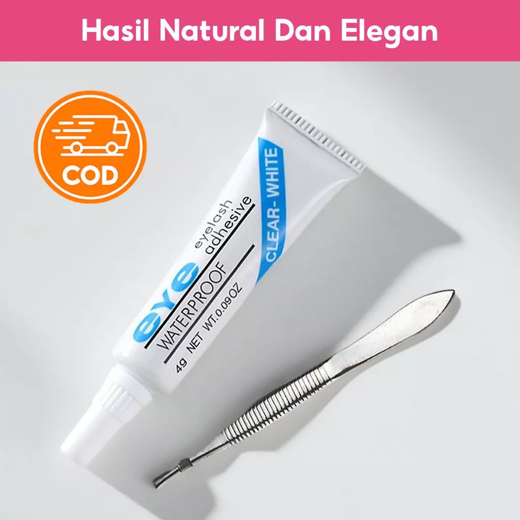 [COD] EYE Lem Bulu Mata Palsu Bening False Eyelashes Glue Clear Tahan Lama