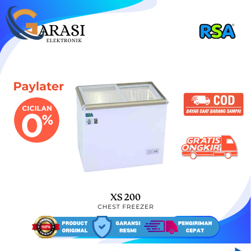 Rsa XS-200 Sliding Glass Freezer - Freezer Daging - RSA XS 200 Freezer sliding