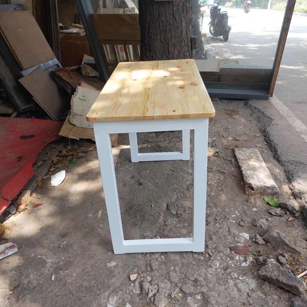 MEJA BELAJAR MEJA SERBAGUNA KAYU JATI BELANDA