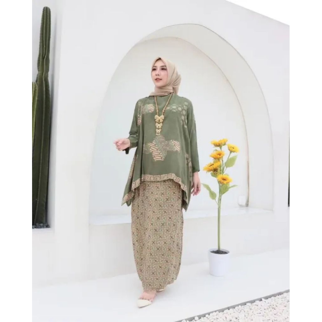 SETELAN ROK BATIK VISCOSE PREMIUM / SETELAN BATIK TRADISIONAL