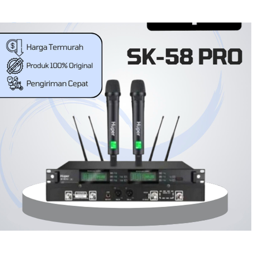 HUPER SK58PRO / SK58 PRO / SK 58 PRO / SK-58 PRO MICROPHONE WIRELESS ORIGINAL
